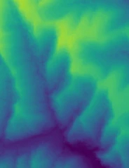 The same phase, unwrapped by the 8×8 tile-based method